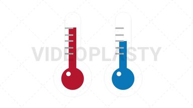 Temperature Icon Stock Animation