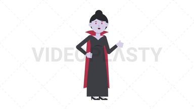 Vampire Countess Approve Stock Animation