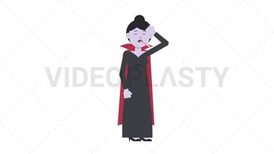 Vampire Countess Fever Stock Animation