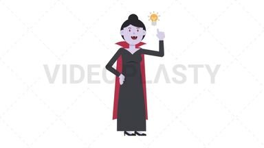 Vampire Countess Idea Stock Animation