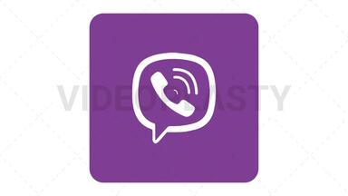 Viber Icon Stock Animation