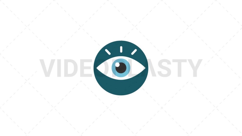 Vision Flat Icon [Royalty-Free Stock Animation] | VideoPlasty