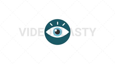 Vision Flat Icon Stock Animation