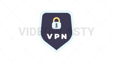VPN Icon Stock Animation