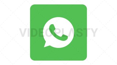WhatsApp Icon Stock Animation