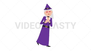 White Witch In Love Stock Animation