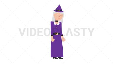 White Witch Sleepy Stock Animation
