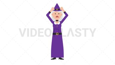 White Witch Stressed Stock Animation