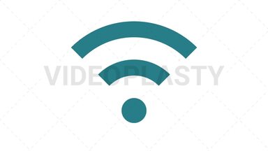 Wifi Wireless Icon Stock Animation