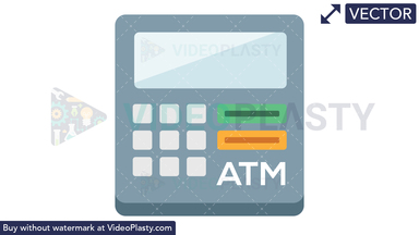 ATM Icon Vector Clipart