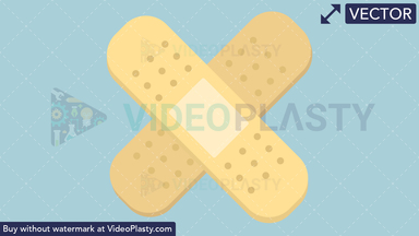 Band Aid Flat Icon Vector Clipart
