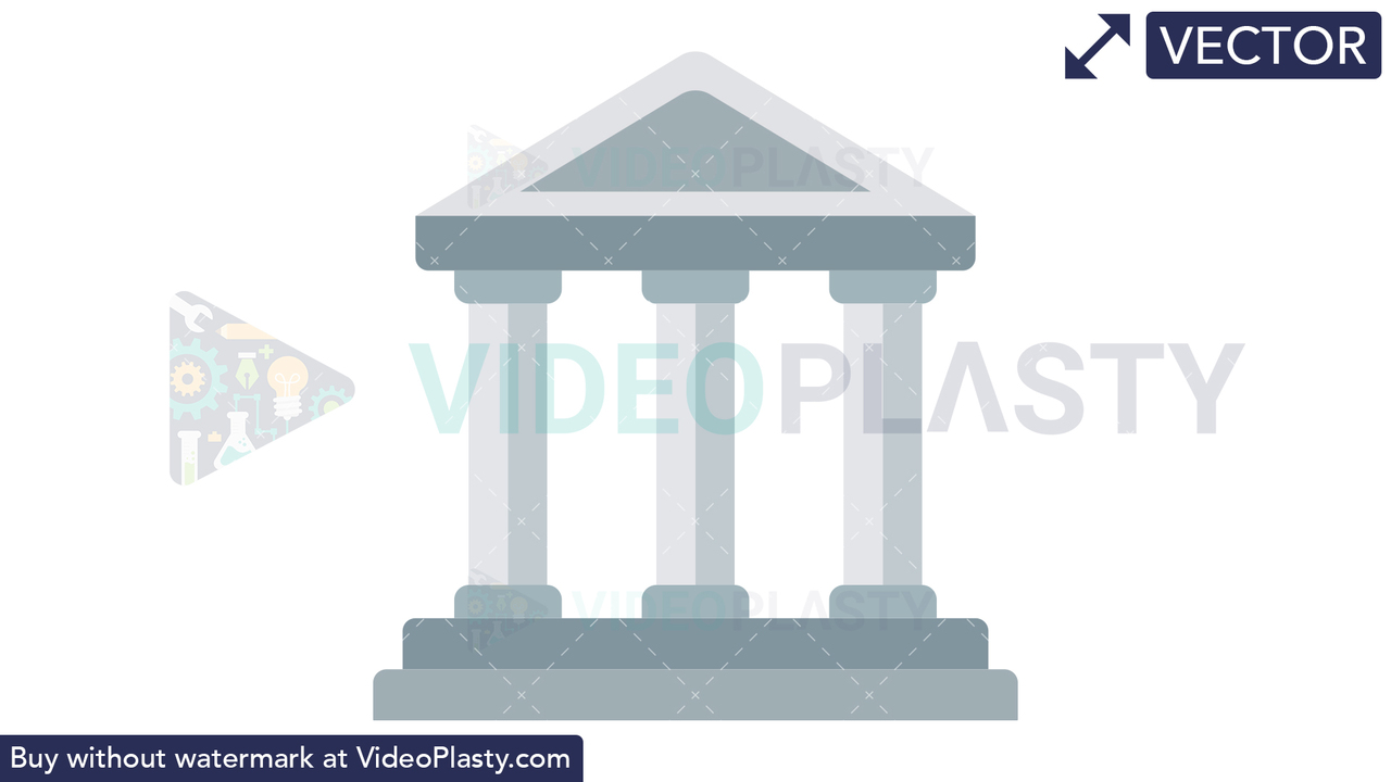 Bank Icon Vector Clipart