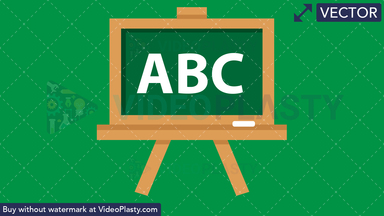 Blackboard Flat Icon Vector Clipart
