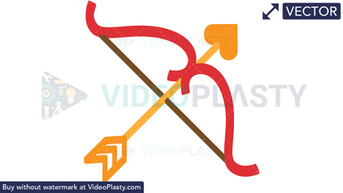 Bow and Arrow Vector Clipart
