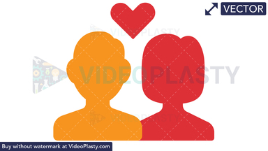 Boy and Girl in Love Vector Clipart
