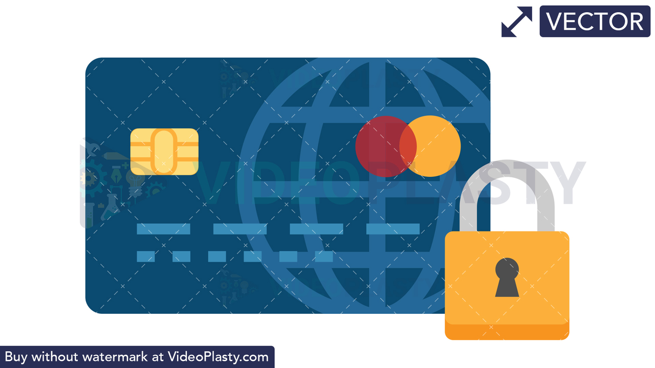 Card Security Icon Vector Clipart