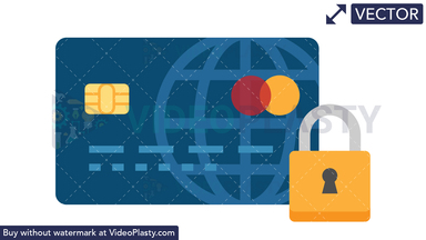 Card Security Icon Vector Clipart