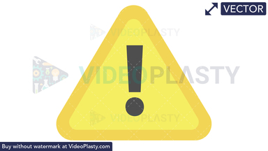 Caution Sign Icon Vector Clipart