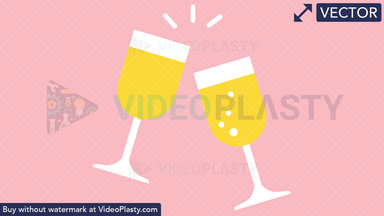 Champagne Toast Vector Clipart