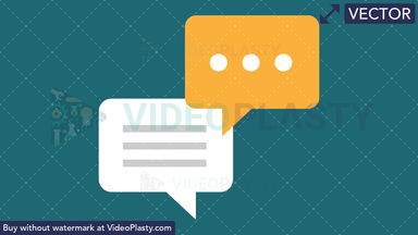 Chat Flat Icon Vector Clipart