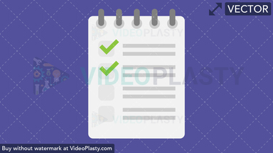 Checklist Flat Icon Vector Clipart