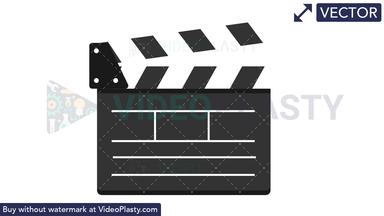 Clapper Board Vector Clipart