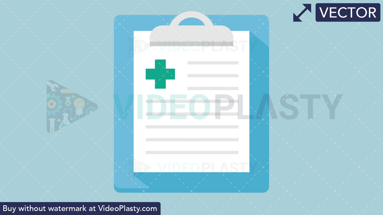 Clipboard Flat Icon Vector Clipart