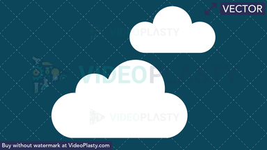 Cloudy Icon Vector Clipart