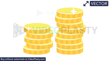 Coins Icon Vector Clipart