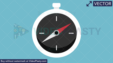 Compass Flat Icon Vector Clipart