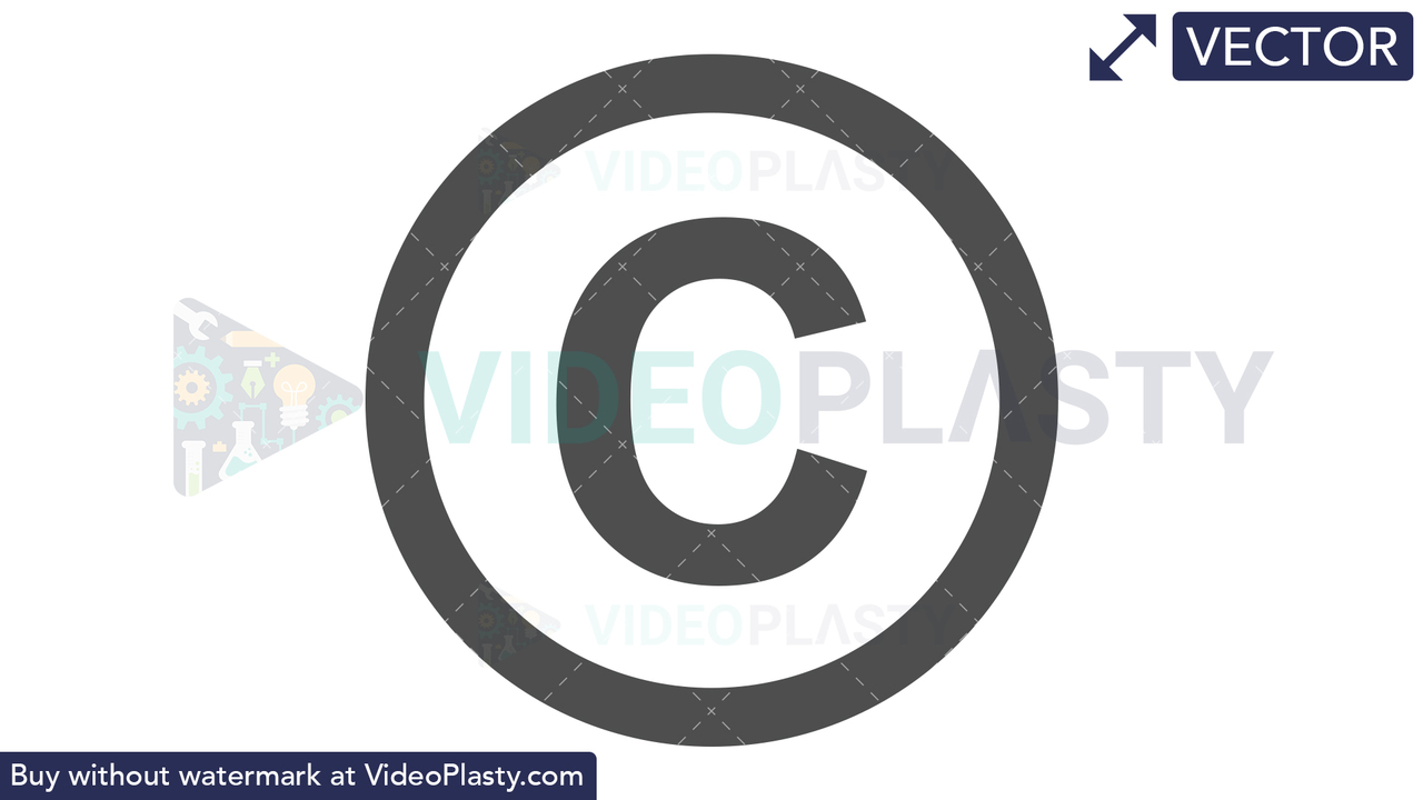 Copyright Icon Vector Clipart