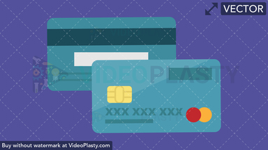 Credit Card Flat Icon Vector Clipart