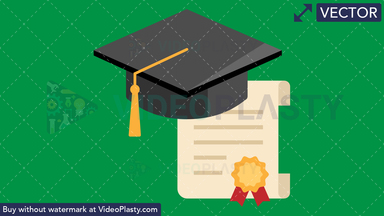 Diploma Flat Icon Vector Clipart