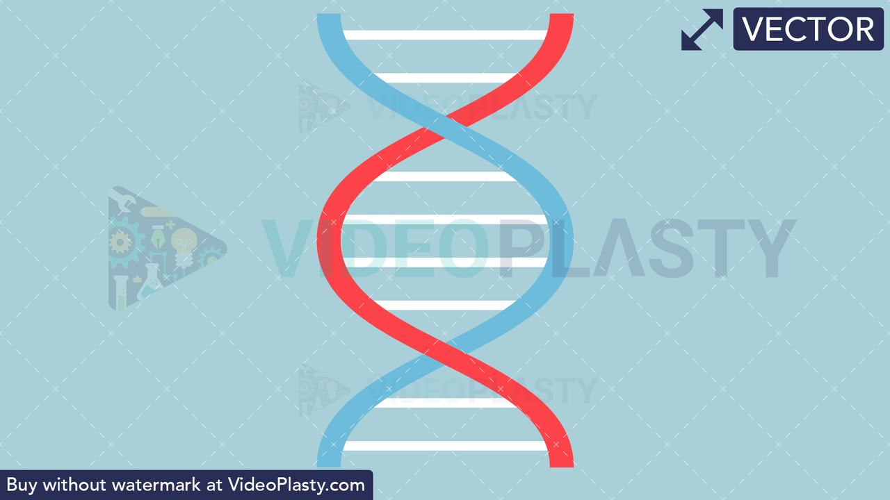 DNA Flat Icon Vector Clipart