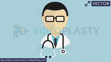 Doctor Flat Icon Vector Clipart