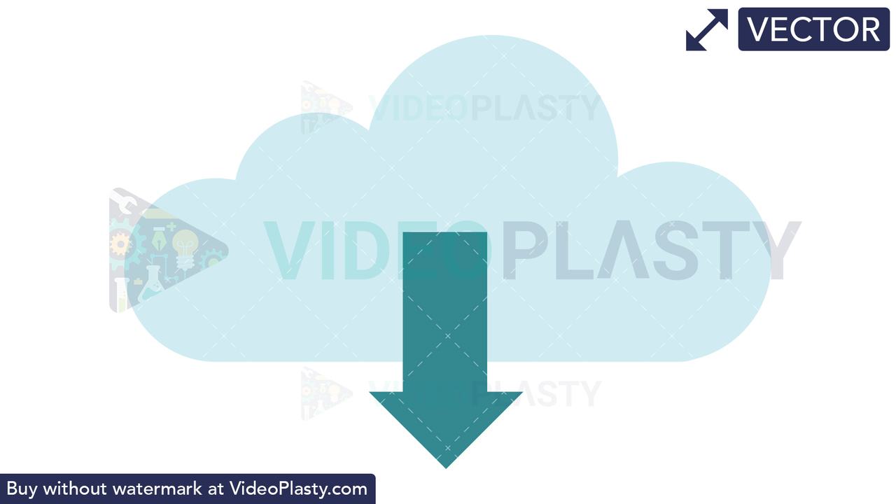 Download from Cloud Icon Vector Clipart