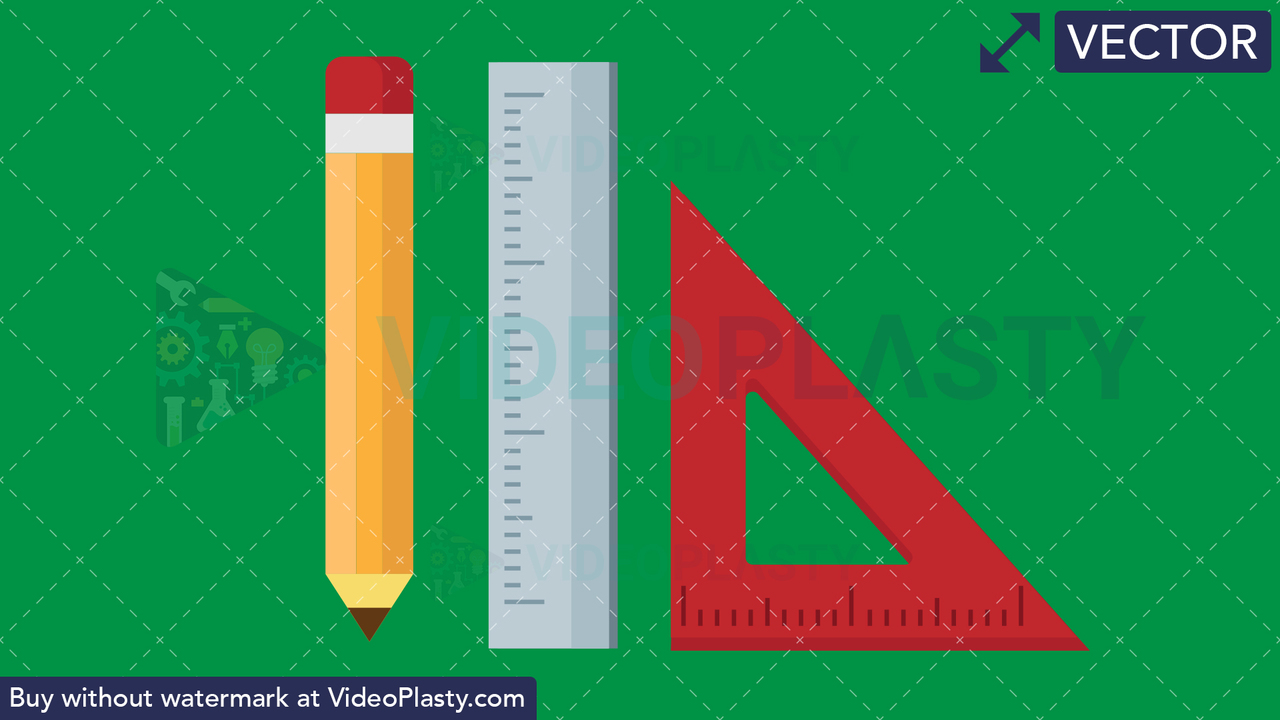 Drawing Tools Flat Icon Vector Clipart