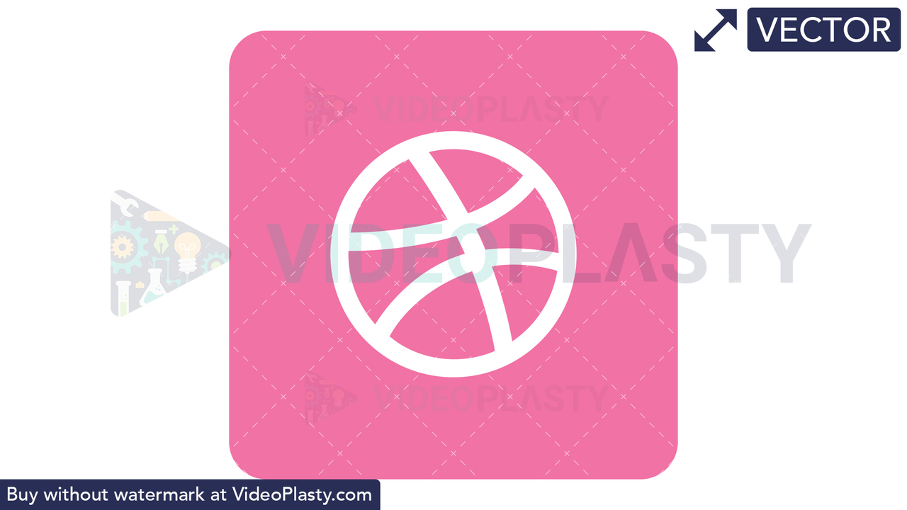 Dribble Icon Vector Clipart