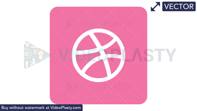 Dribble Icon Vector Clipart
