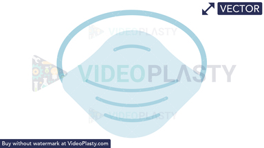 Dust Mask Icon Vector Clipart