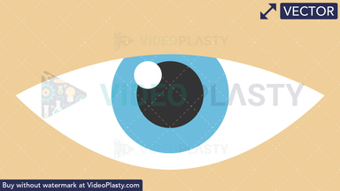 Eye Blinking Vector Clipart