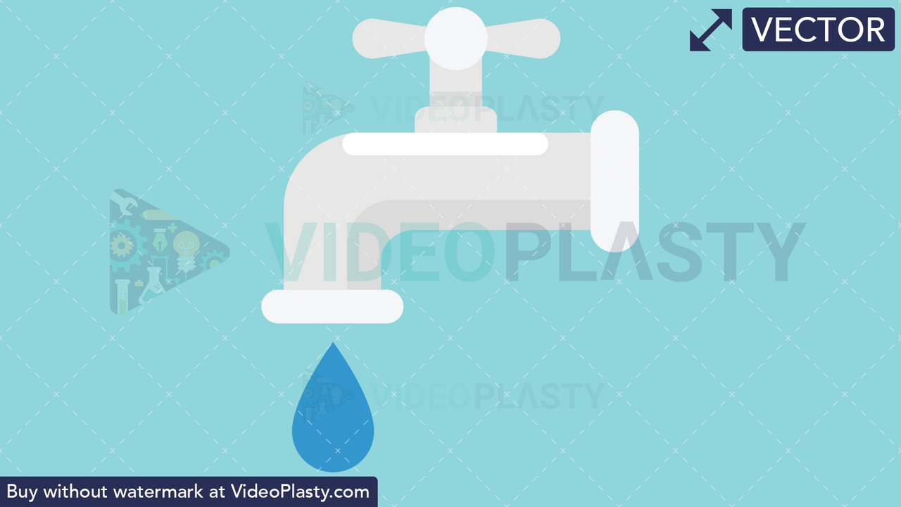Faucet Iocn Vector Clipart