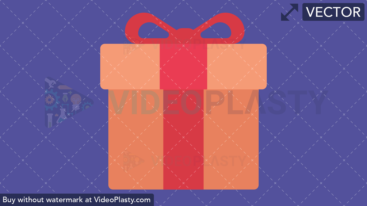 Gift Flat Icon Vector Clipart