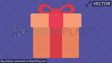 Gift Flat Icon Vector Clipart