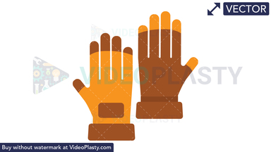 Gloves Icon Vector Clipart