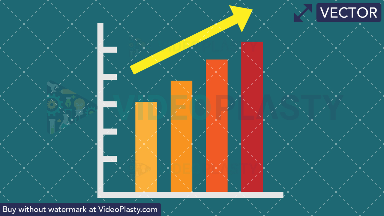 Graph Flat Icon Vector Clipart