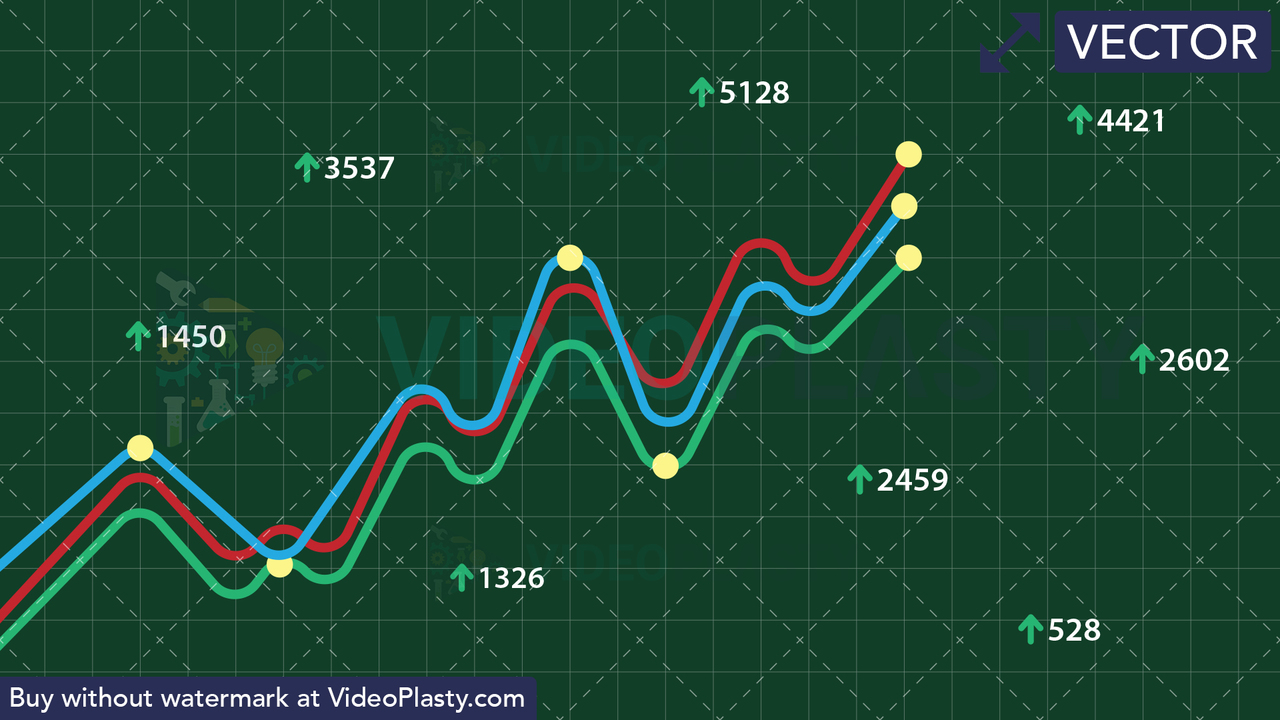 Growing Stock Index Vector Clipart