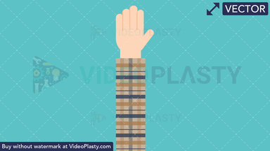 Hand Gesture: High Five Vector Clipart