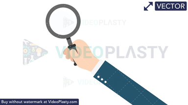 Hand Gesture: Holding a Magnifying Glass Vector Clipart