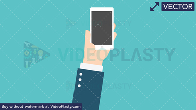 Hand Gesture: Holding a Phone Vector Clipart